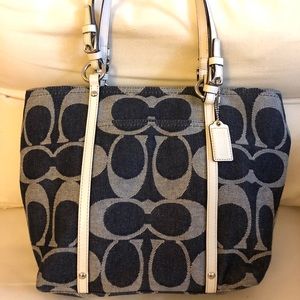 Coach Denim Tote
